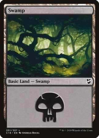 Swamp (301) [Commander 2018] | Event Horizon Hobbies CA