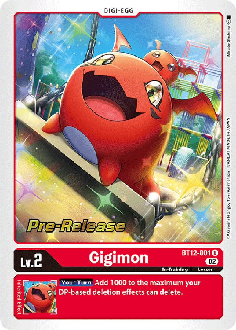 Gigimon [BT12-001] [Across Time Pre-Release Cards] | Event Horizon Hobbies CA