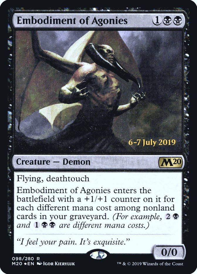 Embodiment of Agonies  [Core Set 2020 Prerelease Promos] | Event Horizon Hobbies CA