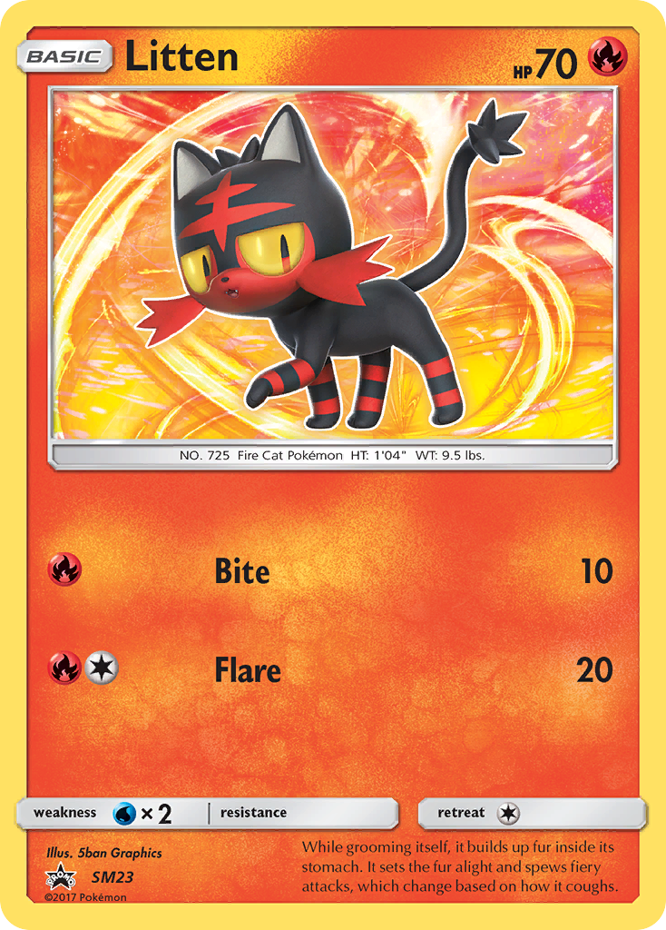 Litten (SM23) [Sun & Moon: Black Star Promos] | Event Horizon Hobbies CA