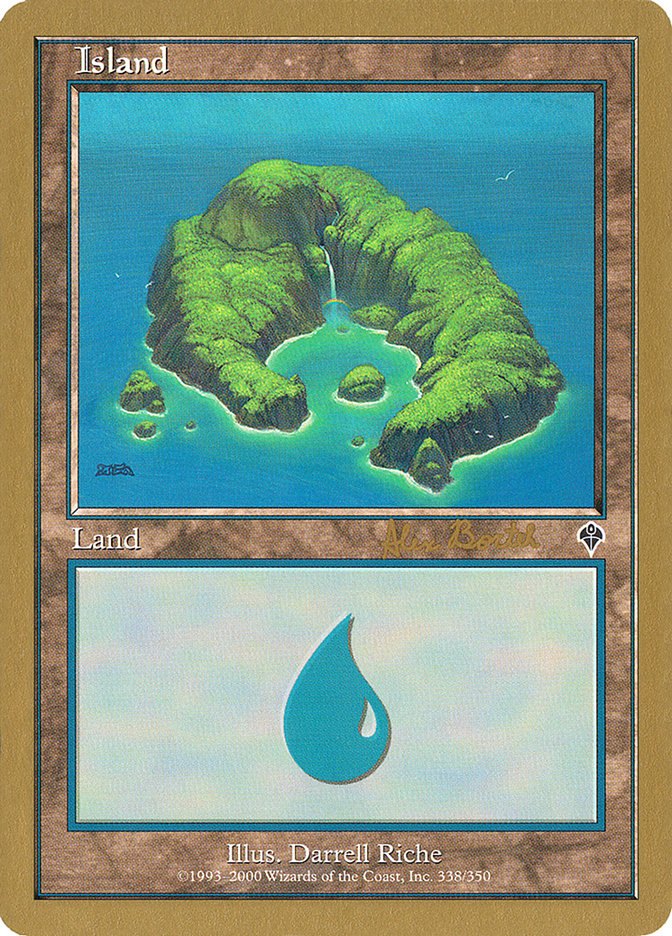 Island (ab338) (Alex Borteh) [World Championship Decks 2001] | Event Horizon Hobbies CA