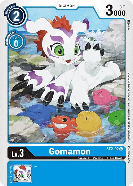 Gomamon [ST2-02] (Official Tournament Pack Vol.3) [Starter Deck: Cocytus Blue Promos] | Event Horizon Hobbies CA