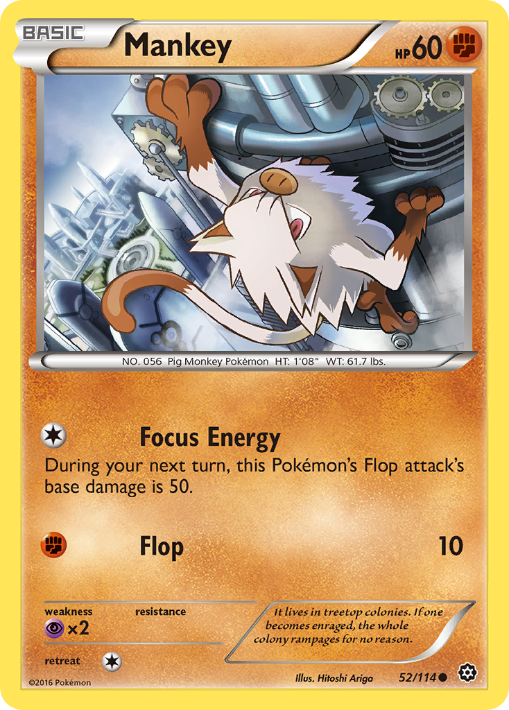 Mankey (52/114) [XY: Steam Siege] | Event Horizon Hobbies CA