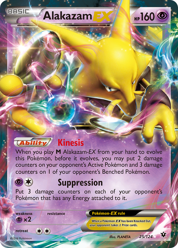 Alakazam EX (25/124) [XY: Fates Collide] | Event Horizon Hobbies CA