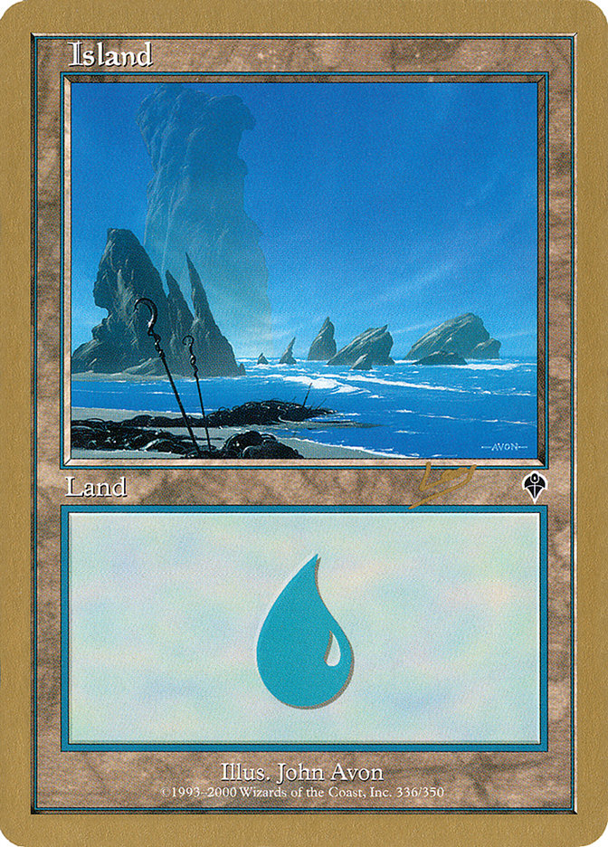 Island (rl336) (Raphael Levy) [World Championship Decks 2002] | Event Horizon Hobbies CA