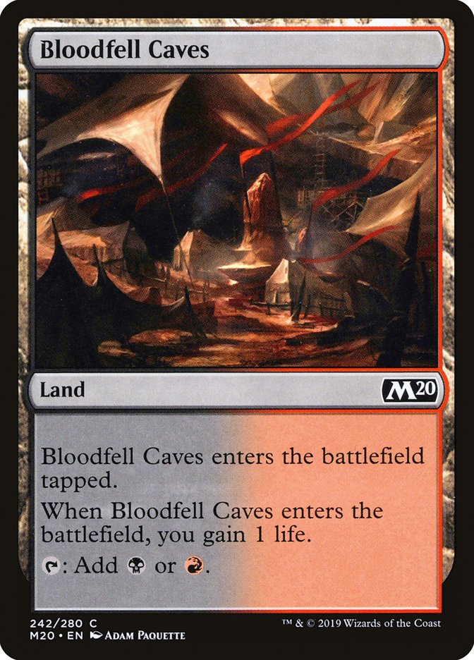 Bloodfell Caves [Core Set 2020] | Event Horizon Hobbies CA