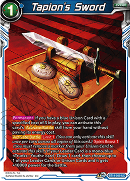 Tapion's Sword (BT14-059) [Cross Spirits] | Event Horizon Hobbies CA