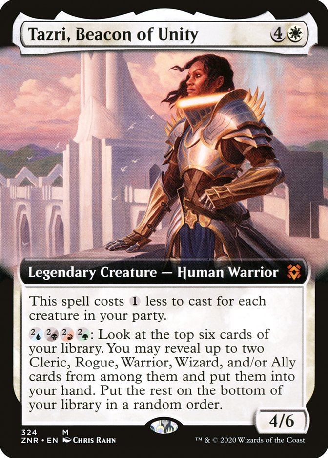 Tazri, Beacon of Unity (Extended Art) [Zendikar Rising] | Event Horizon Hobbies CA