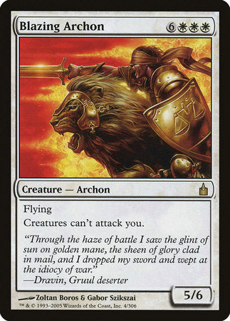 Blazing Archon [Ravnica: City of Guilds] | Event Horizon Hobbies CA