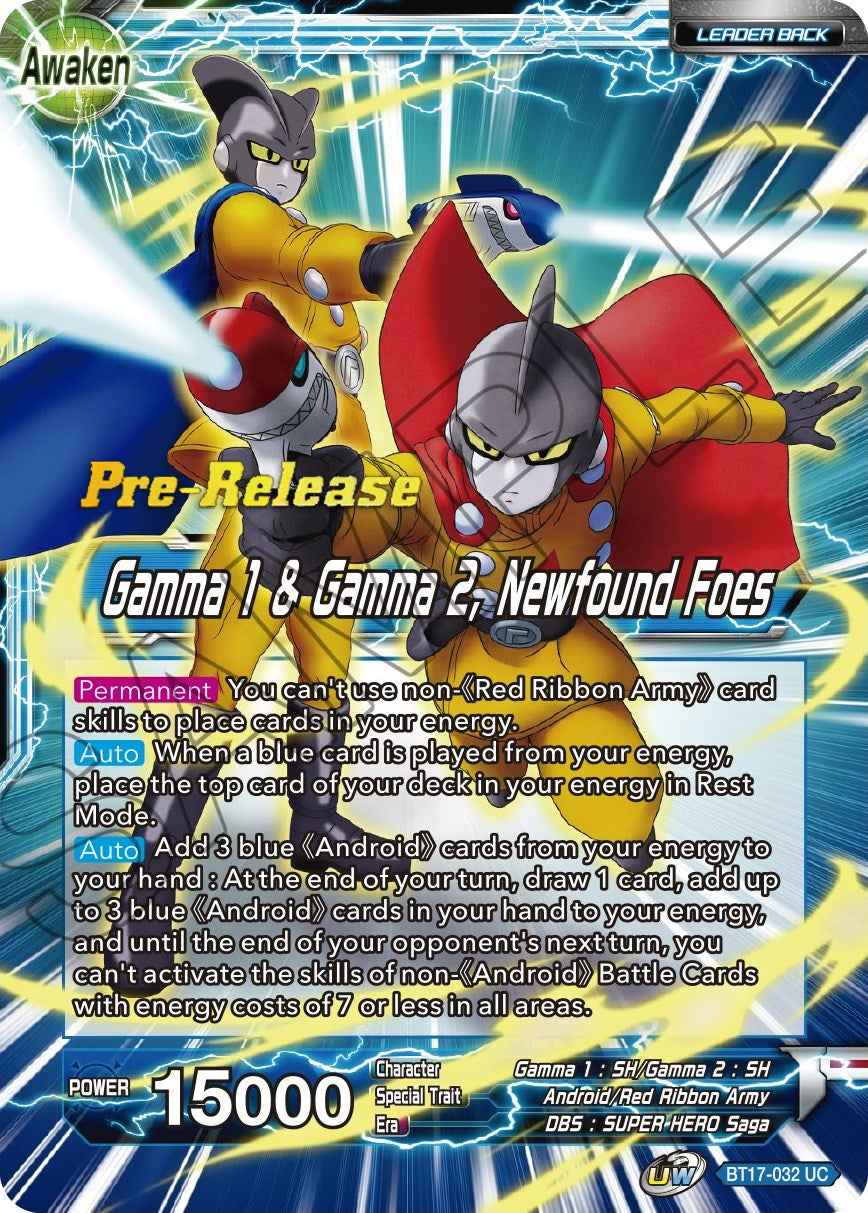 Gamma 1 & Gamma 2 // Gamma 1 & Gamma 2, Newfound Foes (BT17-032) [Ultimate Squad Prerelease Promos] | Event Horizon Hobbies CA