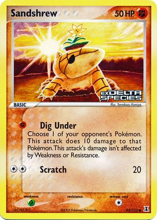 Sandshrew (82/113) (Stamped) [EX: Delta Species] | Event Horizon Hobbies CA