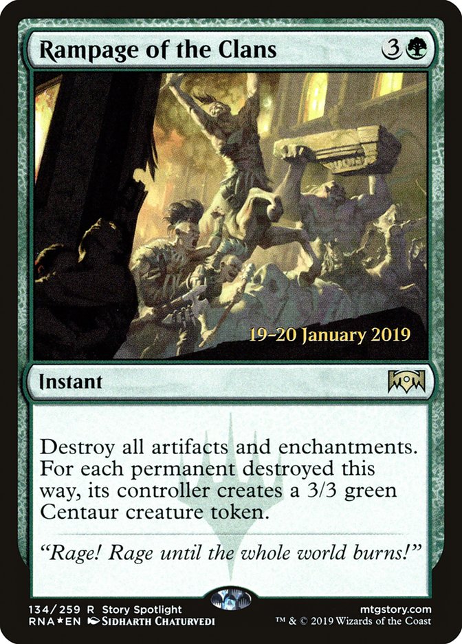 Rampage of the Clans [Ravnica Allegiance Prerelease Promos] | Event Horizon Hobbies CA