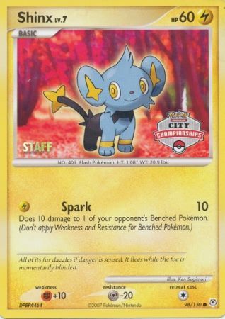 Shinx (98/130) (Staff City Championships Promo) [Nintendo: Black Star Promos] | Event Horizon Hobbies CA