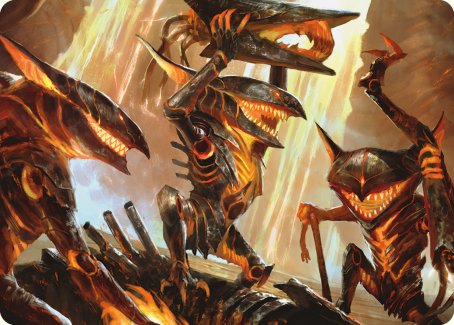 Gleeful Demolition Art Card [Phyrexia: All Will Be One Art Series] | Event Horizon Hobbies CA