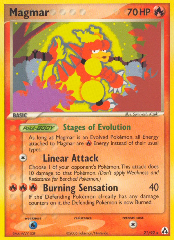 Magmar (21/92) [EX: Legend Maker] | Event Horizon Hobbies CA