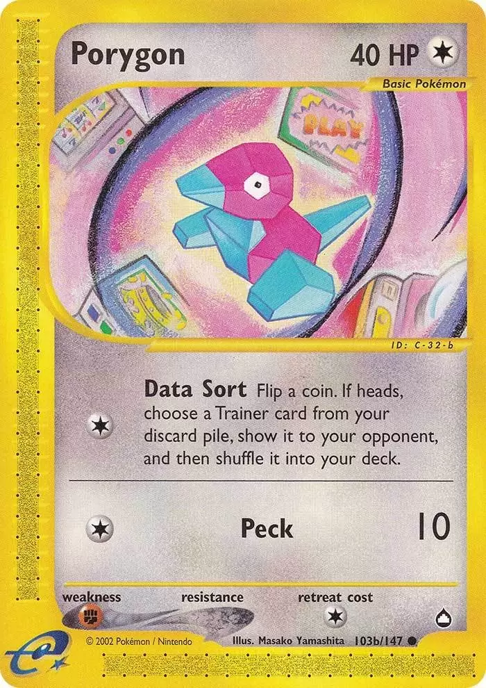 Porygon (103b/147) [Aquapolis] | Event Horizon Hobbies CA