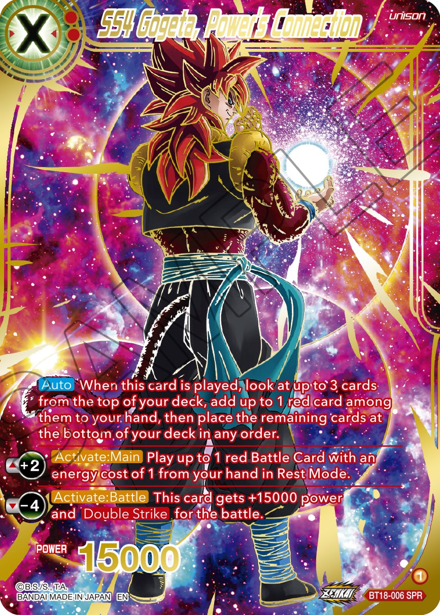 SS4 Gogeta, Power's Connection (SPR) (BT18-006) [Dawn of the Z-Legends] | Event Horizon Hobbies CA