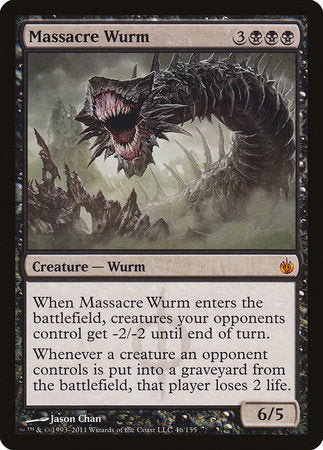 Massacre Wurm [Mirrodin Besieged] | Event Horizon Hobbies CA