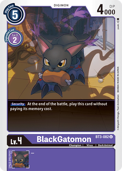 BlackGatomon [BT3-082] [Release Special Booster Ver.1.5] | Event Horizon Hobbies CA