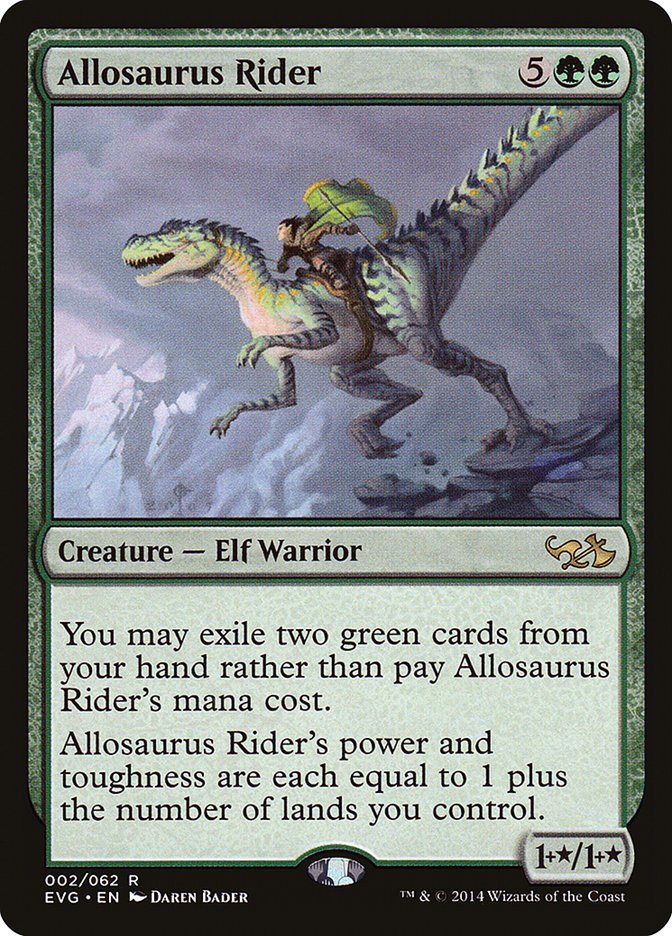 Allosaurus Rider (Elves vs. Goblins) [Duel Decks Anthology] | Event Horizon Hobbies CA