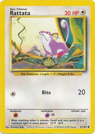 Rattata (61/102) [Base Set Unlimited] | Event Horizon Hobbies CA