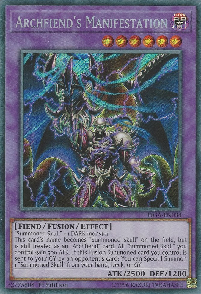 Archfiend's Manifestation [FIGA-EN034] Secret Rare | Event Horizon Hobbies CA