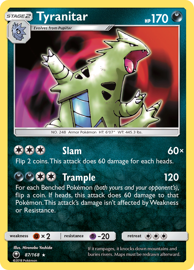 Tyranitar (87/168) [Sun & Moon: Celestial Storm] | Event Horizon Hobbies CA