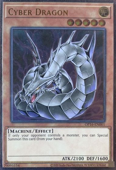 Cyber Dragon [OP16-EN001] Ultimate Rare | Event Horizon Hobbies CA