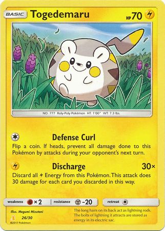 Togedemaru (26/30) [Sun & Moon: Trainer Kit - Alolan Raichu] | Event Horizon Hobbies CA