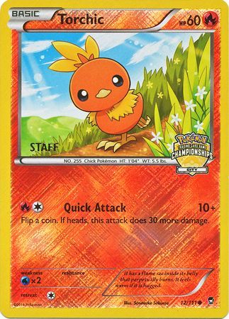 Torchic (12/111) (City Championship Promo Staff) [XY: Furious Fists] | Event Horizon Hobbies CA