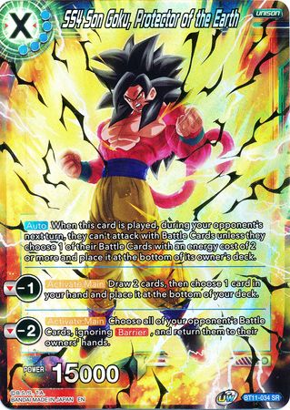 SS4 Son Goku, Protector of the Earth (BT11-034) [Vermilion Bloodline] | Event Horizon Hobbies CA