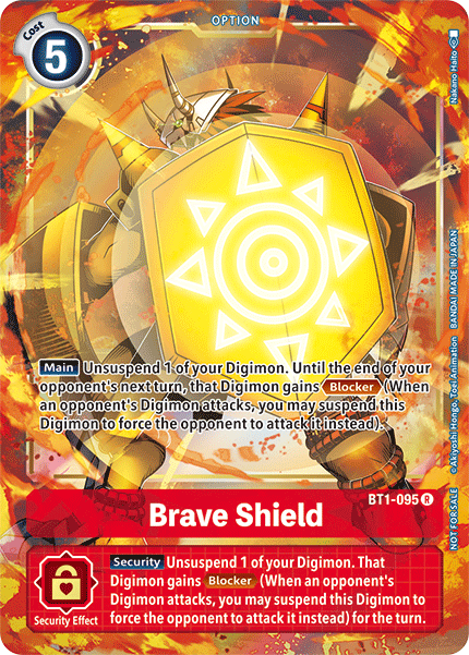 Brave Shield [BT1-095] (Dash Pack) [Release Special Booster Ver.1.5 Promos] | Event Horizon Hobbies CA