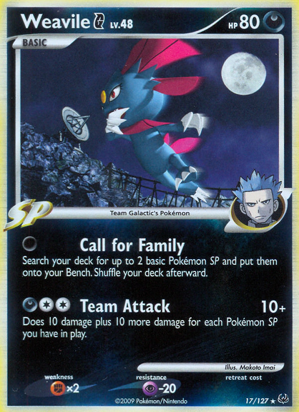 Weavile G (17/127) [Platinum: Base Set] | Event Horizon Hobbies CA