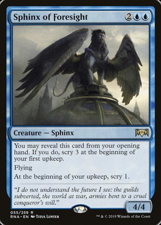 Sphinx of Foresight [Ravnica Allegiance] | Event Horizon Hobbies CA