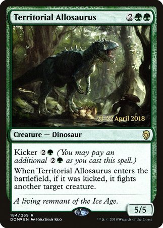 Territorial Allosaurus [Dominaria Promos] | Event Horizon Hobbies CA