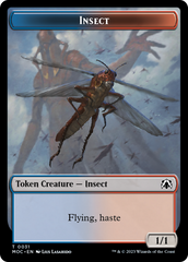 Soldier // Insect Double-Sided Token [March of the Machine Commander Tokens] | Event Horizon Hobbies CA