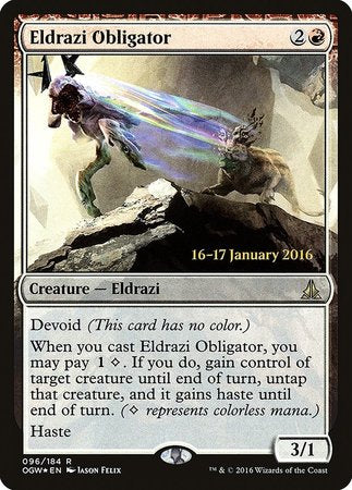 Eldrazi Obligator [Oath of the Gatewatch Promos] | Event Horizon Hobbies CA