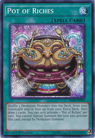 Pot of Riches [SECE-EN063] Secret Rare | Event Horizon Hobbies CA