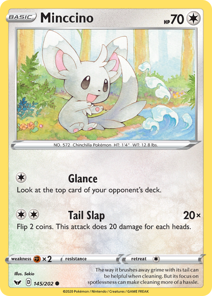 Minccino (145/202) [Sword & Shield: Base Set] | Event Horizon Hobbies CA