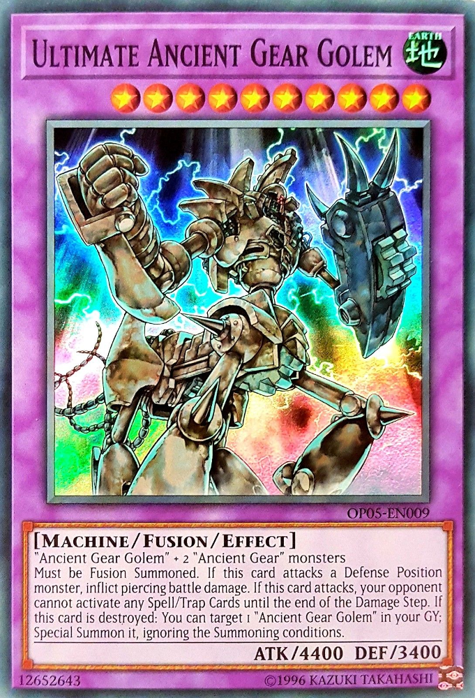 Ultimate Ancient Gear Golem [OP05-EN009] Super Rare | Event Horizon Hobbies CA