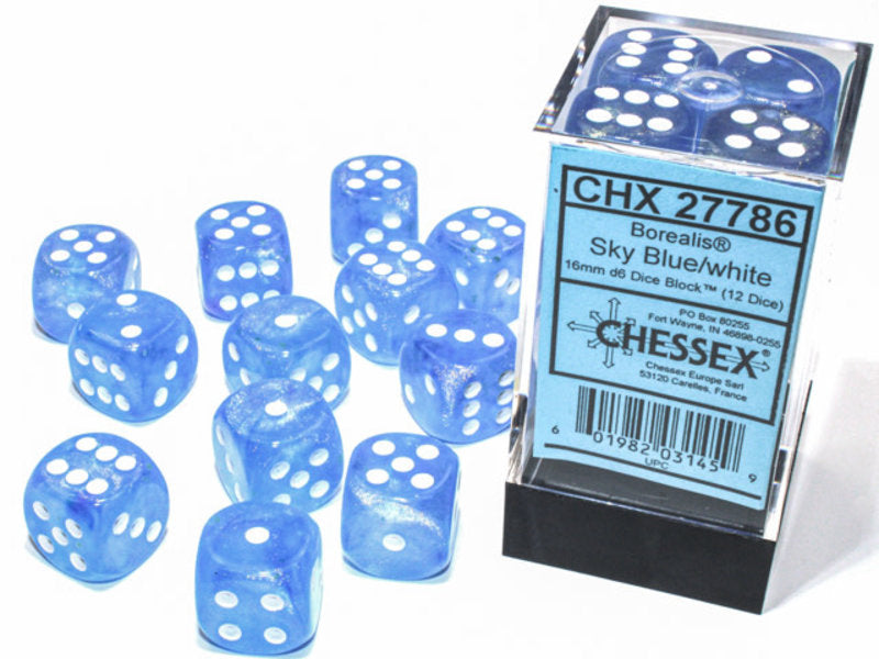 Dice - Chessex - 12mm D6 (36pc) - Borealis