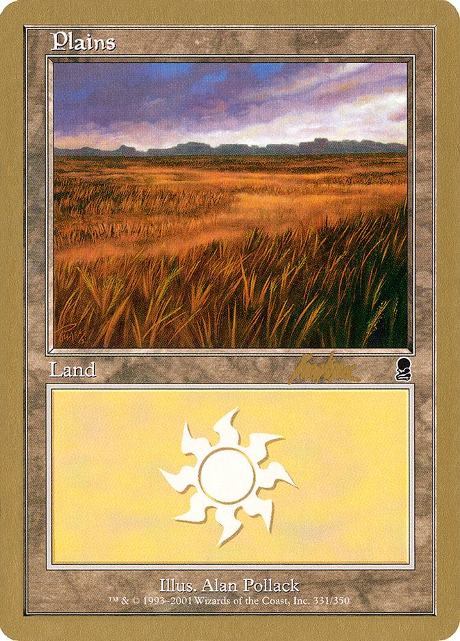 Plains (bk331a) (Brian Kibler) [World Championship Decks 2002] | Event Horizon Hobbies CA