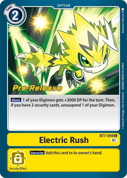 Electric Rush [BT7-099] [Next Adventure Pre-Release Cards] | Event Horizon Hobbies CA