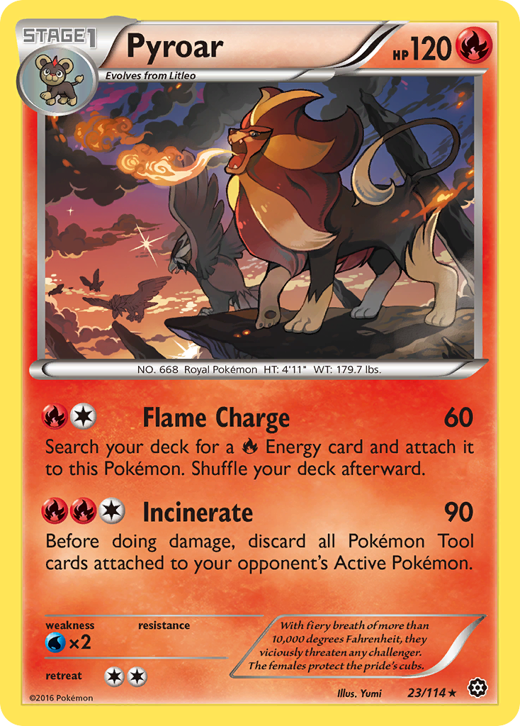 Pyroar (23/114) [XY: Steam Siege] | Event Horizon Hobbies CA