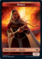 Wolf (011) // Human (010) Double-sided Token [Innistrad: Crimson Vow Tokens] | Event Horizon Hobbies CA