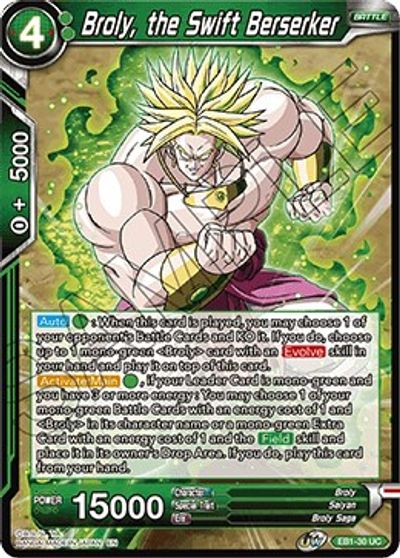 Broly, the Swift Berserker (EB1-30) [Battle Evolution Booster] | Event Horizon Hobbies CA