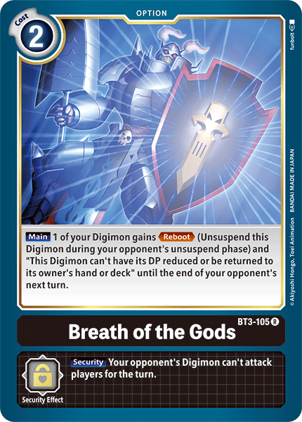 Breath of the Gods [BT3-105] [Release Special Booster Ver.1.5] | Event Horizon Hobbies CA