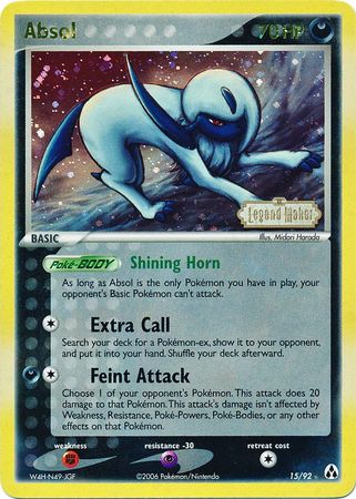 Absol (15/92) (Stamped) [EX: Legend Maker] | Event Horizon Hobbies CA