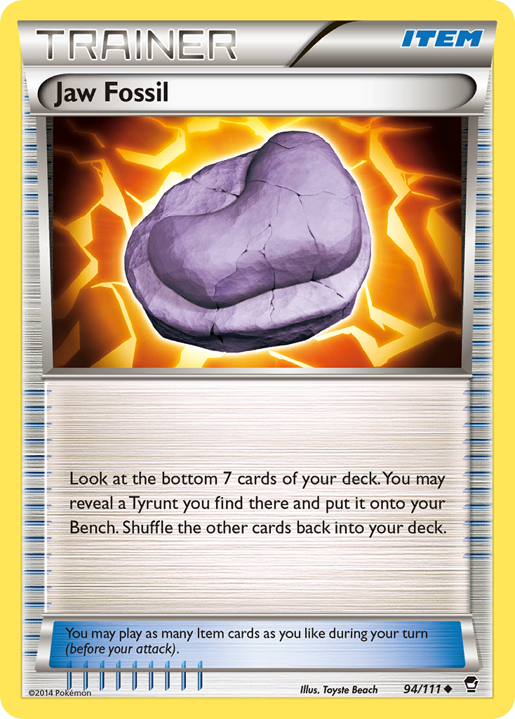 Jaw Fossil (94/111) [XY: Furious Fists] | Event Horizon Hobbies CA