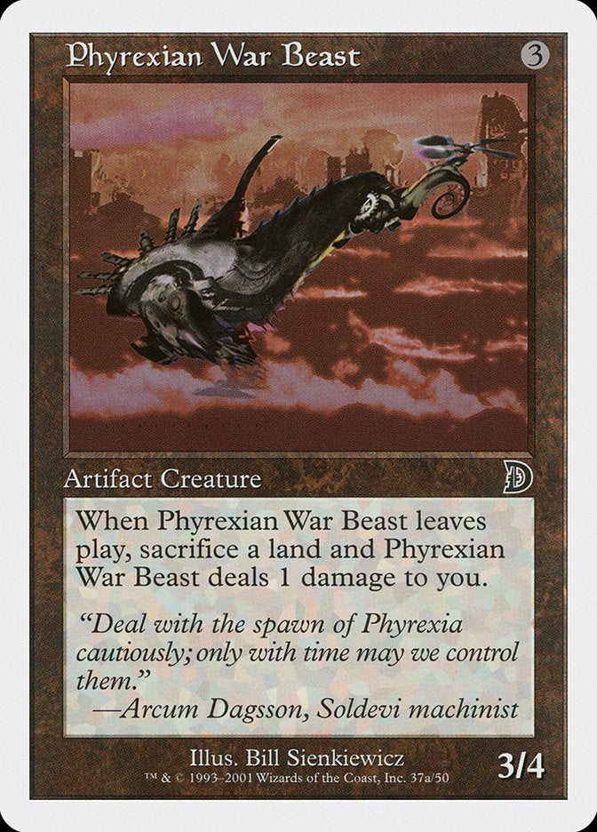 Phyrexian War Beast (Signature on Left) [Deckmasters] | Event Horizon Hobbies CA